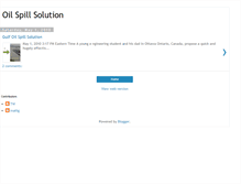 Tablet Screenshot of oilspillsolution.blogspot.com