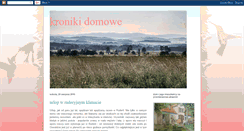 Desktop Screenshot of kronikidomowe.blogspot.com