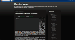 Desktop Screenshot of muslimnews1.blogspot.com