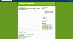 Desktop Screenshot of lowongankerjamu03.blogspot.com