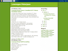 Tablet Screenshot of lowongankerjamu03.blogspot.com