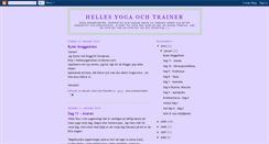 Desktop Screenshot of hellesyogatrainer.blogspot.com