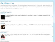 Tablet Screenshot of eatdresslive.blogspot.com