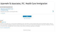 Tablet Screenshot of healthcareimmigrationblog.blogspot.com