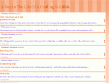 Tablet Screenshot of adayinthelifeofacraftinggoldfish.blogspot.com