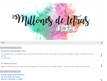 Tablet Screenshot of millonesdeletras.blogspot.com