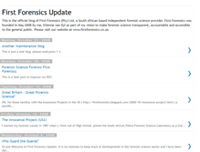 Tablet Screenshot of firstforensics.blogspot.com
