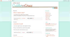 Desktop Screenshot of cuddlesnchaos.blogspot.com