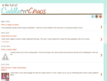 Tablet Screenshot of cuddlesnchaos.blogspot.com