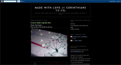 Desktop Screenshot of madewithlove1corinthians1313.blogspot.com