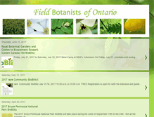 Tablet Screenshot of fieldbotanistsofontario.blogspot.com