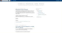 Desktop Screenshot of cienciapoliticaparatodos.blogspot.com