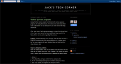 Desktop Screenshot of jackstechcorner.blogspot.com