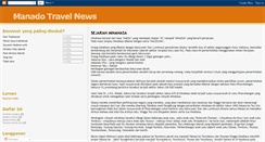 Desktop Screenshot of manadotravelnews.blogspot.com