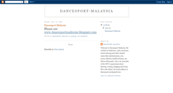 Desktop Screenshot of dancesport-malaysia.blogspot.com