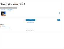 Tablet Screenshot of beautygirlbeautylife.blogspot.com