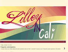 Tablet Screenshot of lilleyincali.blogspot.com