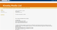 Desktop Screenshot of kinetiqmedia.blogspot.com
