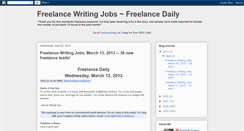 Desktop Screenshot of freelancewriters.blogspot.com