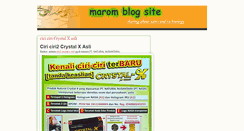 Desktop Screenshot of blogmarom.blogspot.com