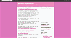 Desktop Screenshot of announcethebump.blogspot.com