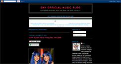 Desktop Screenshot of envofficialmusic.blogspot.com