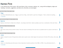 Tablet Screenshot of namesfirst.blogspot.com