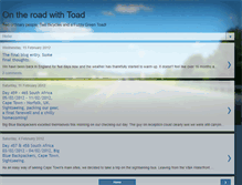 Tablet Screenshot of ontheroadwithatoad.blogspot.com