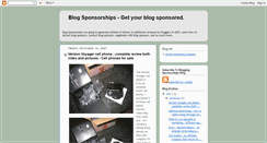 Desktop Screenshot of bloggingsponsorships.blogspot.com