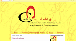 Desktop Screenshot of cartedecoeur.blogspot.com