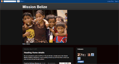 Desktop Screenshot of missiontobelize2011.blogspot.com