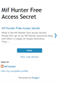 Mobile Screenshot of mifhunter.blogspot.com