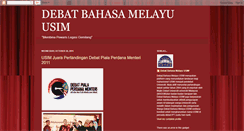 Desktop Screenshot of debatmelayuusim.blogspot.com