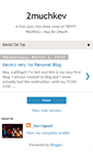 Mobile Screenshot of 2muchkev.blogspot.com