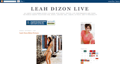 Desktop Screenshot of leah-dizon-live.blogspot.com