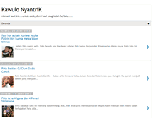 Tablet Screenshot of kawulo-nyantrik.blogspot.com