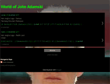 Tablet Screenshot of johnadamski.blogspot.com