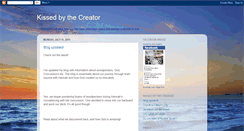 Desktop Screenshot of kissedbythecreator.blogspot.com
