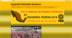 Desktop Screenshot of izquierdafederalista.blogspot.com