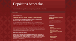 Desktop Screenshot of depositos-bancarios.blogspot.com