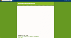 Desktop Screenshot of football-helmets-online.blogspot.com