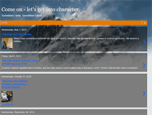 Tablet Screenshot of letsgetincharacter.blogspot.com