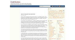 Desktop Screenshot of creditgardens.blogspot.com