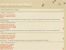 Tablet Screenshot of mensajes-del-arcangel-miguel.blogspot.com