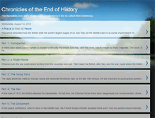 Tablet Screenshot of chroniclesoftheendofhistory.blogspot.com