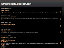 Tablet Screenshot of 1streamsports.blogspot.com