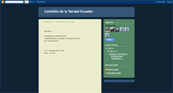 Desktop Screenshot of comisiondelaverdadecuador.blogspot.com