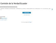 Tablet Screenshot of comisiondelaverdadecuador.blogspot.com
