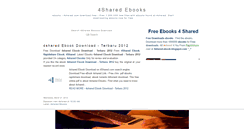 Desktop Screenshot of 4shared-ebook.blogspot.com