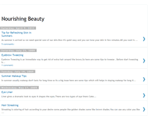 Tablet Screenshot of nourishingbeauty.blogspot.com